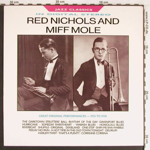 Nichols,Red & Miff Mole: Great Orig.Performances 1925-30, BBC(REB 664), UK, Ri, 1987 - LP - Y2980 - 7,50 Euro