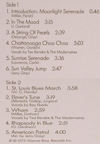 Miller Orchestra,Glenn: Same, Collection, WB, Ri(26 233), D, 1973 - LP - Y3052 - 5,00 Euro