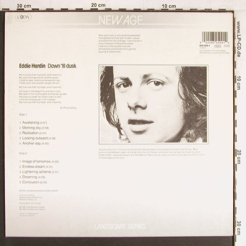 Hardin,Eddie: Dawn'til dust, Coda (830 509-1), D, 1986 Typ: LP Best.-Nr.: Y3117 Preis: 7,50 Euro