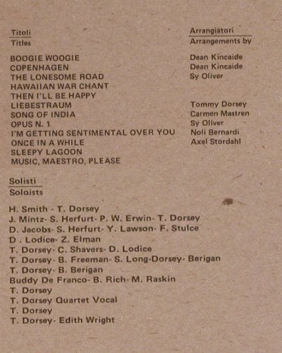 Dorsey,Tommy: The Swinging Big Bands(1937/1946), Joker (SM 3615), I, 1974 Typ: LP Best.-Nr.: Y3146 Preis: 7,50 Euro