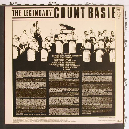 Basie,Count: The Legendary, CBS (26 033), NL, 1984 Typ: LP Best.-Nr.: Y3230 Preis: 7,50 Euro