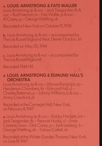 Armstrong,Louis & Orch.: The Collection Vol.II,Foc,1938-47, BYG (6623 951), D Typ: 2LP Best.-Nr.: Y3273 Preis: 9,00 Euro