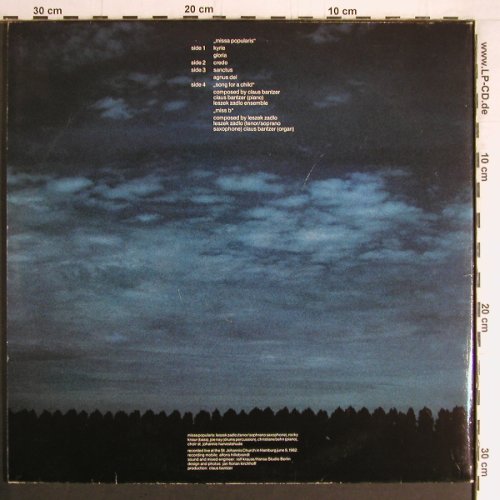 Bantzer,Klaus: Missa Populairs,Jazzmesse von , Foc, K.B. (66.28239), D (HH), 1982 Typ: 2LP Best.-Nr.: Y3344 Preis: 9,00 Euro