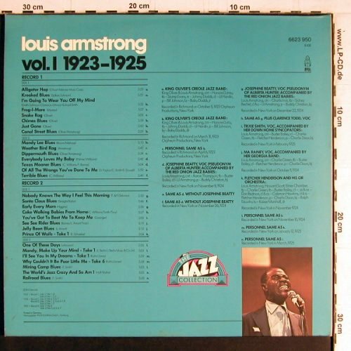Armstrong,Louis & Orch.: The Jazz Collection Vol.I, 1923-25, BYG (6623 950), D, Foc Typ: 2LP Best.-Nr.: Y3626 Preis: 9,00 Euro