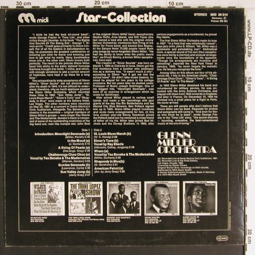 Miller Orchestra,Glenn: Star-Collection(rec.Live 1961,1962), Midi(MID 26 014), D, 1973 - LP - Y3635 - 6,00 Euro