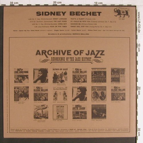 Bechet,Sidney: Archive of Jazz, Vol.16, Archive of Jazz (101.681), I, Ri, 1971 Typ: LP Best.-Nr.: Y3674 Preis: 7,50 Euro