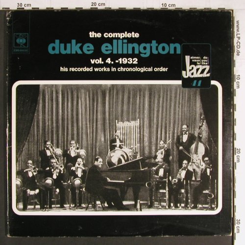 Ellington,Duke: The Complete Vol. 4, 1932, Foc, CBS (88035), NL, 1974 Typ: 2LP Best.-Nr.: Y3696 Preis: 9,00 Euro