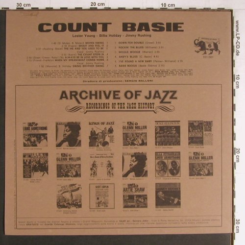 Basie,Count: Archive of Jazz Vol.6, 1937-1944, Archive of Jazz (101.581), I, Ri, 1971 Typ: LP Best.-Nr.: Y3991 Preis: 6,00 Euro