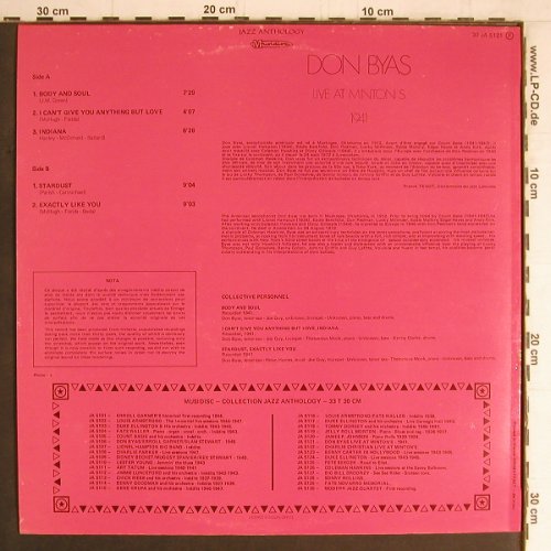 Byas,Don: Live At Minton's 1941, Musidisc (30 JA 5121), F Typ: LP Best.-Nr.: Y3995 Preis: 7,50 Euro