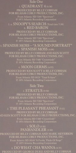 Cobham,Billy: The Best Of, Atlantic (ATL 50 620), D, 1979 Typ: LP Best.-Nr.: Y4168 Preis: 9,00 Euro