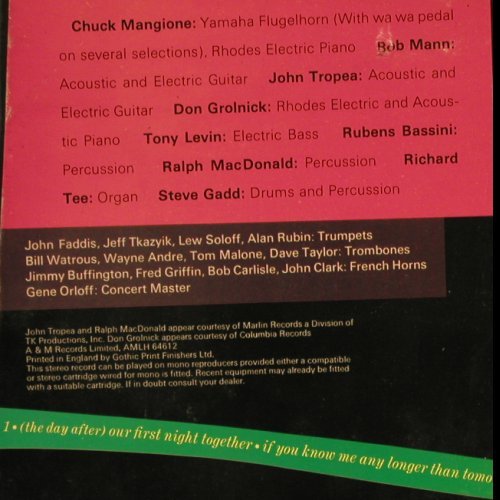 Mangione,Chuck: Main Squeeze, m /vg+, AM(LH 64612), UK, 1976 - LP - Y4293 - 6,00 Euro
