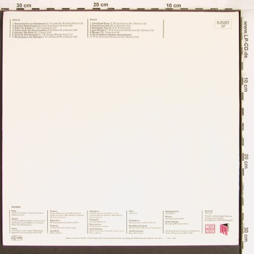 Scribblers: Werber's Big Band(e), Teldec/Neue Revue (6.25287 AP), D, 1982 Typ: LP Best.-Nr.: Y4427 Preis: 7,50 Euro