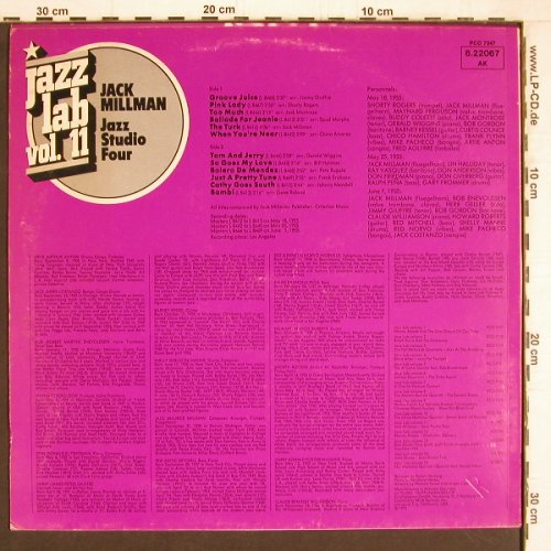 Millman,Jack: Jazz Lab Vol.11- Jazz Studio Four, MCA Coral(6.22067), D, 1975 - LP - Y4495 - 6,00 Euro