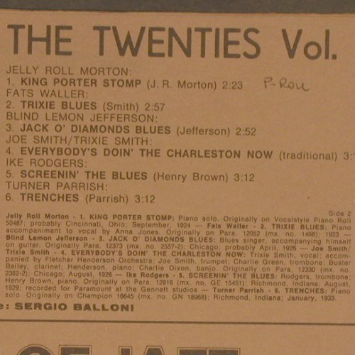 V.A.Jazz Panorama Of The Twenties: Vol.3, 12 Tr., m-/vg+, Archive Of Jazz(101.591), I, 1971 - LP - Y4502 - 6,00 Euro