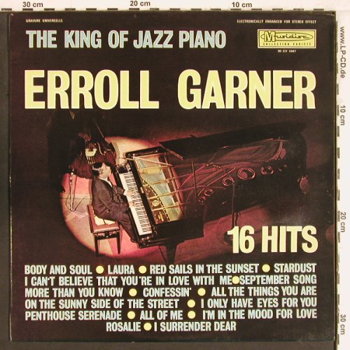 Garner,Erroll: The King Of Jazz Piano-16 Hits, Musidisc (30 CV 1047), F Typ: LP Best.-Nr.: Y4504 Preis: 7,50 Euro