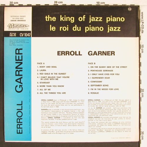 Garner,Erroll: The King Of Jazz Piano-16 Hits, Musidisc (30 CV 1047), F Typ: LP Best.-Nr.: Y4504 Preis: 7,50 Euro