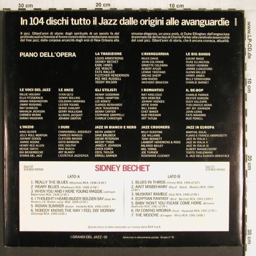 Bechet,Sidney: I Grandi Del Jazz (2), Foc, Fabbri Editori (338459), I Typ: LP Best.-Nr.: Y4741 Preis: 6,00 Euro