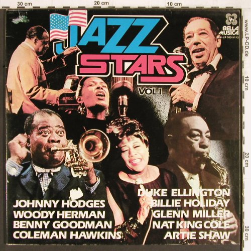 V.A.Jazz Stars: Vol.1,Armstrong...Lou Stein, Foc, Bella Musica(BM-LP 3001/1/2), D,  - 2LP - Y4827 - 7,50 Euro
