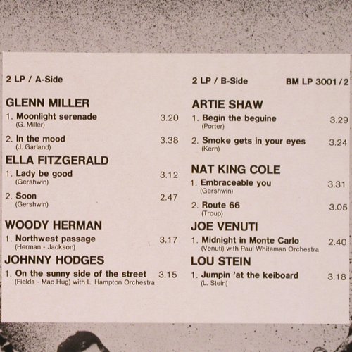 V.A.Jazz Stars: Vol.1,Armstrong...Lou Stein, Foc, Bella Musica(BM-LP 3001/1/2), D,  - 2LP - Y4827 - 7,50 Euro