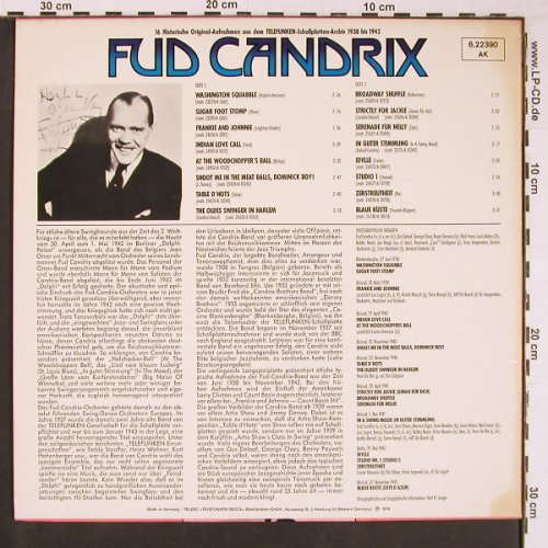 Candrix,Fud & his Orch.: Swing Tanzen Verboten, whMuster, Telefunken (6.22390 AK), D, m-/vg+, 1976 Typ: LP Best.-Nr.: Y487 Preis: 6,00 Euro