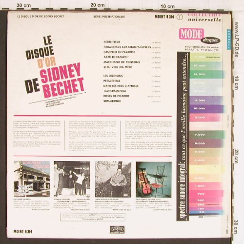 Bechet,Sidney: Le disque d'Or de (1965), Mode (MDINT 9314), F Typ: LP Best.-Nr.: Y5409 Preis: 7,50 Euro