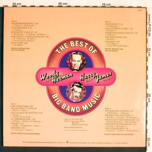 Herman,Woody/Harry James: The Best of big Band Music, Foc, CBS (68 272), NL/D, 1973 Typ: 2LP Best.-Nr.: Y5571 Preis: 9,00 Euro