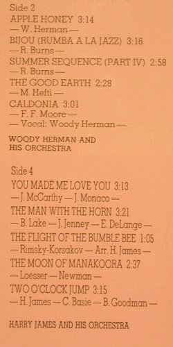 Herman,Woody/Harry James: The Best of big Band Music, Foc, CBS (68 272), NL/D, 1973 Typ: 2LP Best.-Nr.: Y5571 Preis: 9,00 Euro