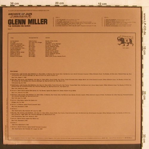 Miller,Glenn: The Swinging Big Band(1939-42), Jazz Line,m-/vg-(101.561), I, Vol.1, 1974 - LP - Y6163 - 5,00 Euro