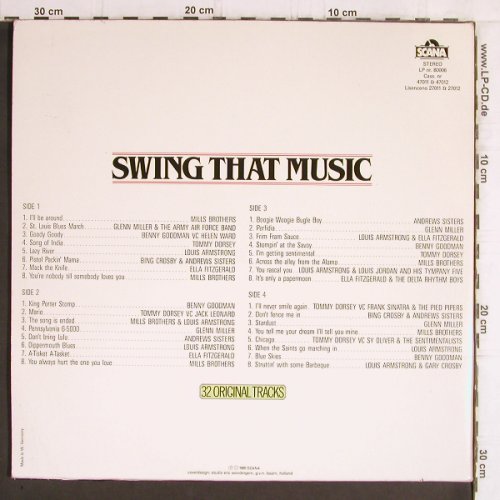 V.A.Swing That Music: Mills Brothers...L.Armstrong, Foc, Scana(80006), NL, 1985 - 2LP - Y6177 - 7,50 Euro