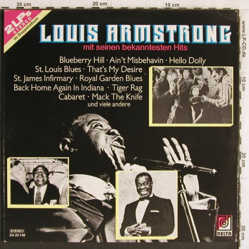 Armstrong,Louis: mit seinen bekannten Hits, Foc, Delta (DA 20 148), D Typ: 2LP Best.-Nr.: Y6187 Preis: 7,50 Euro