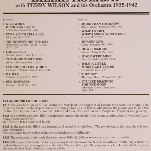 Holiday,Billie: 1935-42 with Teddy Wilson & Orch., Giants Of Jazz (LPJT 86), I, Ri, 1988 Typ: LP Best.-Nr.: Y6191 Preis: 7,50 Euro