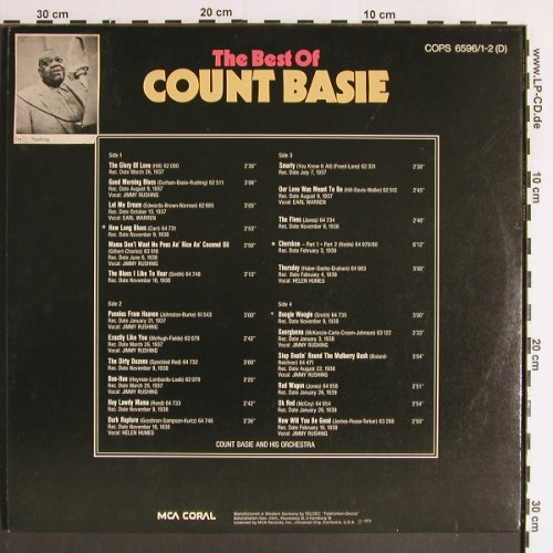 Basie,Count: The Best of, Vol.2 ,f.Jimmy Rushing, Coral, vg+/vg+ (COPS 6596/1-2), D,Foc,stoc, 1973 Typ: 2LP Best.-Nr.: Y6394 Preis: 6,00 Euro