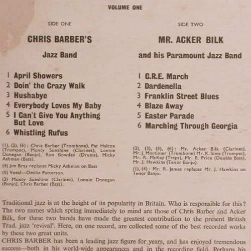 Barber,Chris and Mr.Acker Bilk: The Best Of, Foc, m-/vg-, PYE Golden Guinea (GGL 0075), UK, 1974 Typ: LP Best.-Nr.: Y6406 Preis: 6,00 Euro