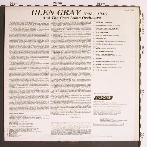 Gray,Glen & Casa Loma Orch.: 1943-46 (Radio Years No.20), m-/vg+, London (HM-A 5050), UK Typ: LP Best.-Nr.: Y6475 Preis: 6,00 Euro