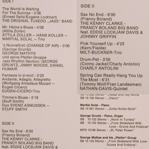 V.A.Jazz As You Like It: Tuxedo Jass Band...Nathan-DavisQ., Center/MPS(17028 ST), D, Foc, 1969 - LP - Y6763 - 6,00 Euro