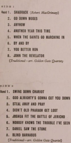 Golden Gate Quartet: Negro Spirituals, Columbia, UK, 1957 Typ: LP Best.-Nr.: Y6945 Preis: 7,50 Euro