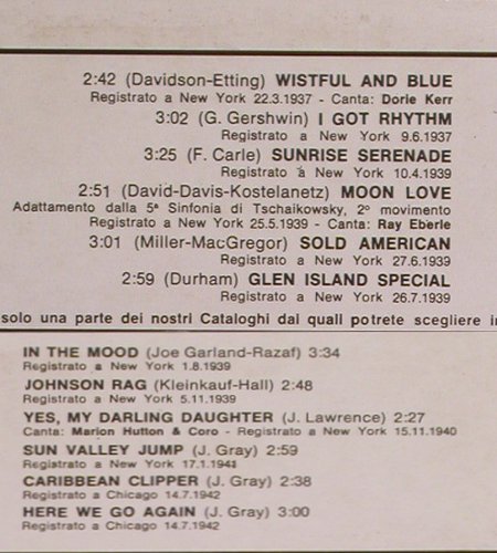 Miller,Glenn: Original Recordings, 1937-1942, Joker(SM 3060/E), I, 1971 - LP - Y6954 - 7,50 Euro