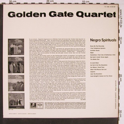 Golden Gate Quartet: Negro Spirituals, Columbia (1 C 062-10 514), D Typ: LP Best.-Nr.: Y703 Preis: 9,00 Euro