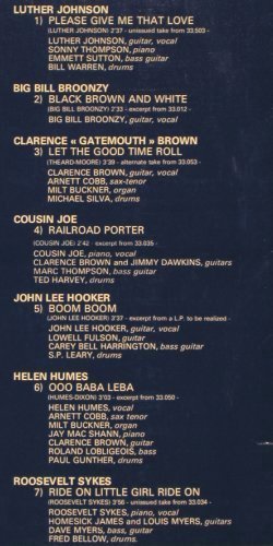 V.A.The Black and Blue History: Milt Buckner...Roosevelt Sykes, Foc, Black and Blue(950.500), F, m-/vg+,  - LP - Y7255 - 7,50 Euro