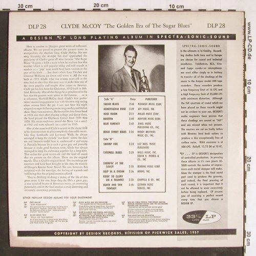 McCoy,Clyde: The Golden Era o.t.Sugar Blues, Design(DLP 28), US, 2.5vg-,  - LP - Y7302 - 5,00 Euro