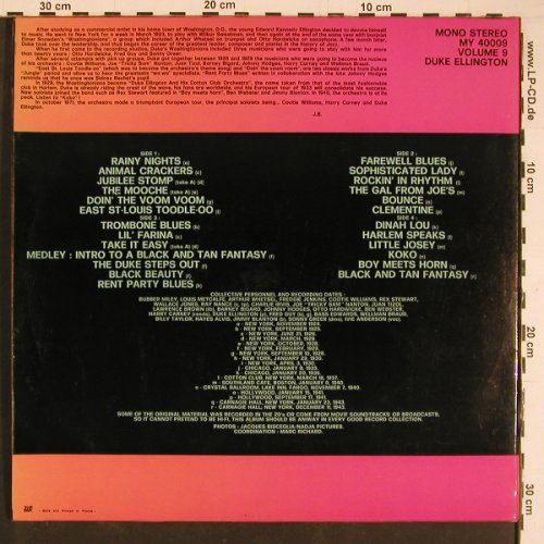Ellington,Duke: Vol.9, Foc, Monkey Rec. (MY 40009), F Typ: 2LP Best.-Nr.: Y736 Preis: 7,50 Euro