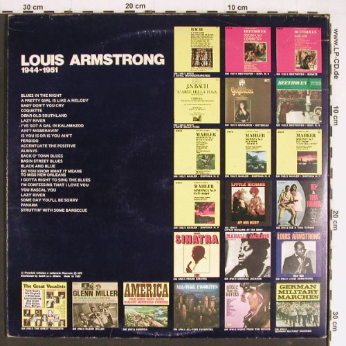 Armstrong,Louis: 1944-1951, Foc, vg+/vg+, Joker (SM 3764/2), I, 1975 Typ: 2LP Best.-Nr.: Y7439 Preis: 5,00 Euro