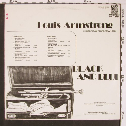 Armstrong,Louis: Black And Blue, m-/vg+, woc, Koala(AW 14123), US, 1979 - LP - Y743 - 7,50 Euro