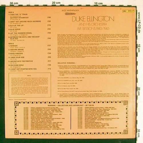 Ellington,Duke: Live Sessions 1943/45, Musidisc (30 JA 5124), F Typ: LP Best.-Nr.: Y7457 Preis: 7,50 Euro