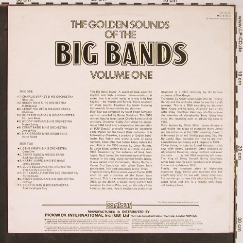 V.A.The Golden Sounds Of Big Bands: Vol.1,Charlie Barnet...Ziggy Elman, Contour(CN 2010), UK,14Tr.,  - LP - Y763 - 6,00 Euro