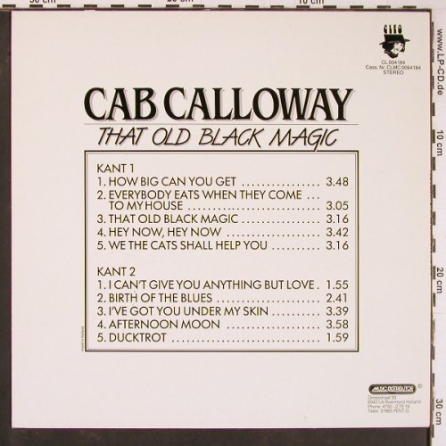 Calloway,Cab: That Old Black Magic, m-/vg+, Cleo (CL 004184), NL Typ: LP Best.-Nr.: Y766 Preis: 7,50 Euro
