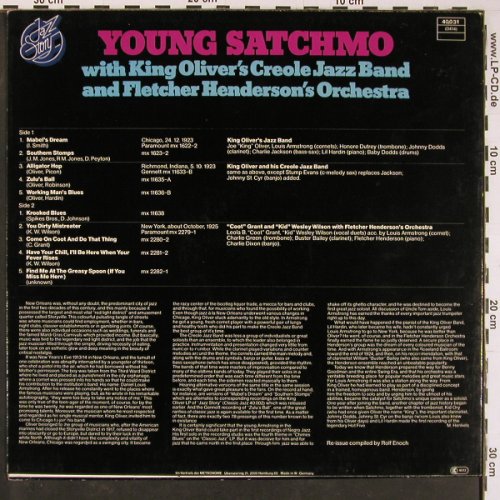 Armstrong,Louis: Young Satchmo, Jazz Story (40.031), D, 1977 Typ: LP Best.-Nr.: Y770 Preis: 7,50 Euro