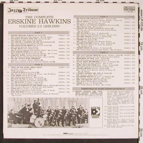Hawkins,Erskine: The Complete, Foc, Jazz Tribune16, RCA (PM 43257), F, Vol.1/2, 1980 Typ: 2LP Best.-Nr.: Y771 Preis: 9,00 Euro