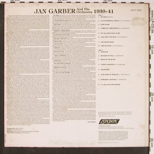 Garber,Jan & his Orch.: 1939/41, m /vg+, London(HM-P 5053), UK, 1978 - LP - Y772 - 9,00 Euro
