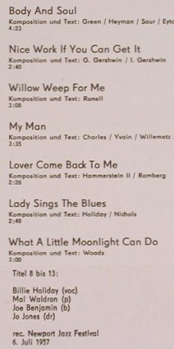 Fitzgerald,Ella und Billie Holiday: Same, Amiga (8 55 084), DDR, 1980 Typ: LP Best.-Nr.: Y7808 Preis: 7,50 Euro